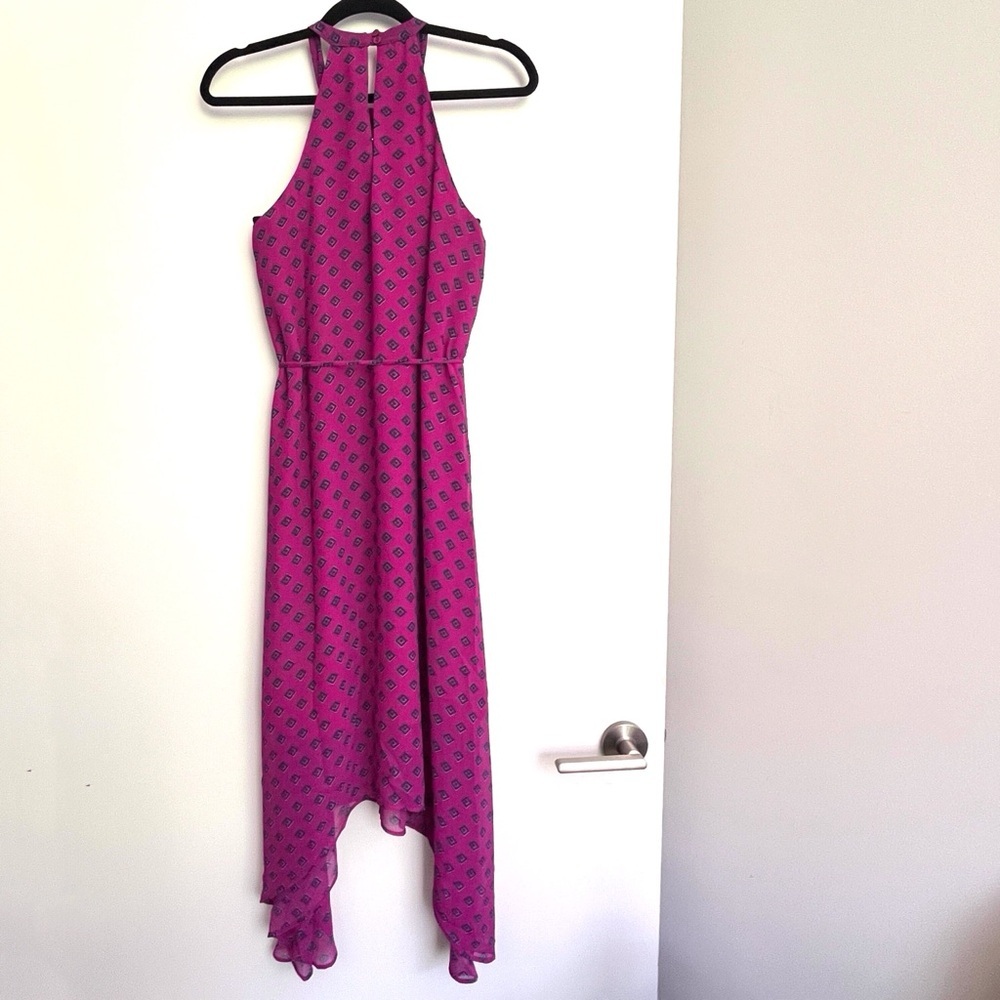 Three Eighty Two Pink Halter Neck Maxi Dress NWT - image 6